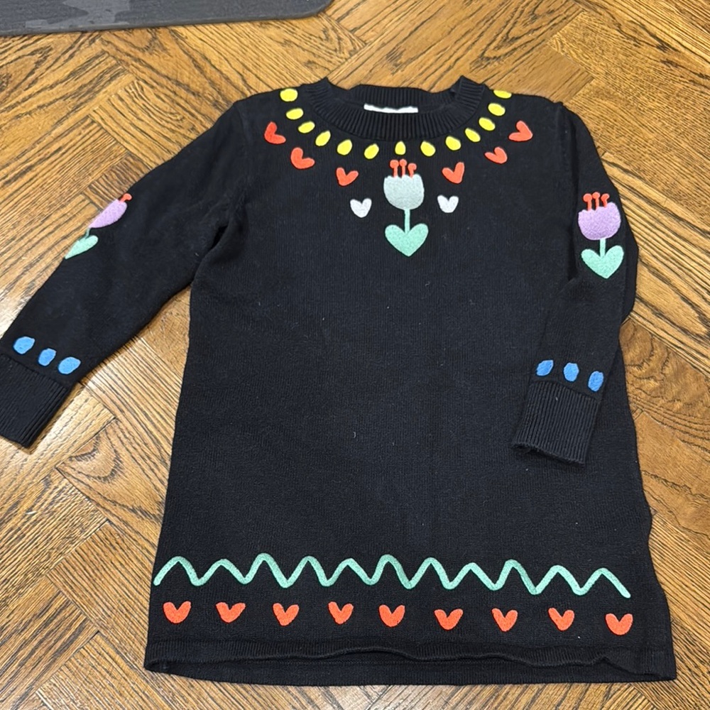 Stella McCartney Kids Black and Red Formal Dress